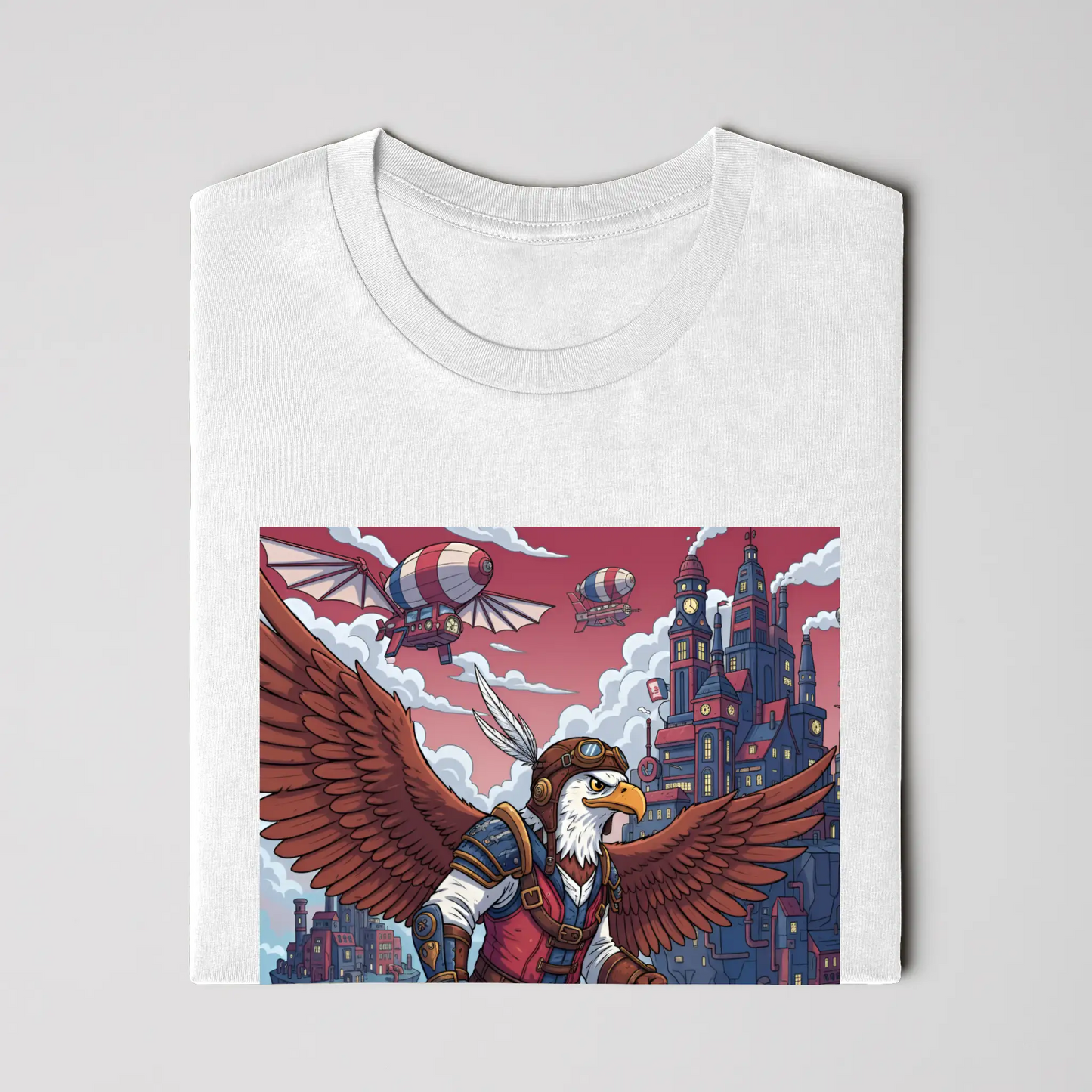 Steampunk Sky Captain Eagle - Wings up. Gears out. Sky’s yours.
