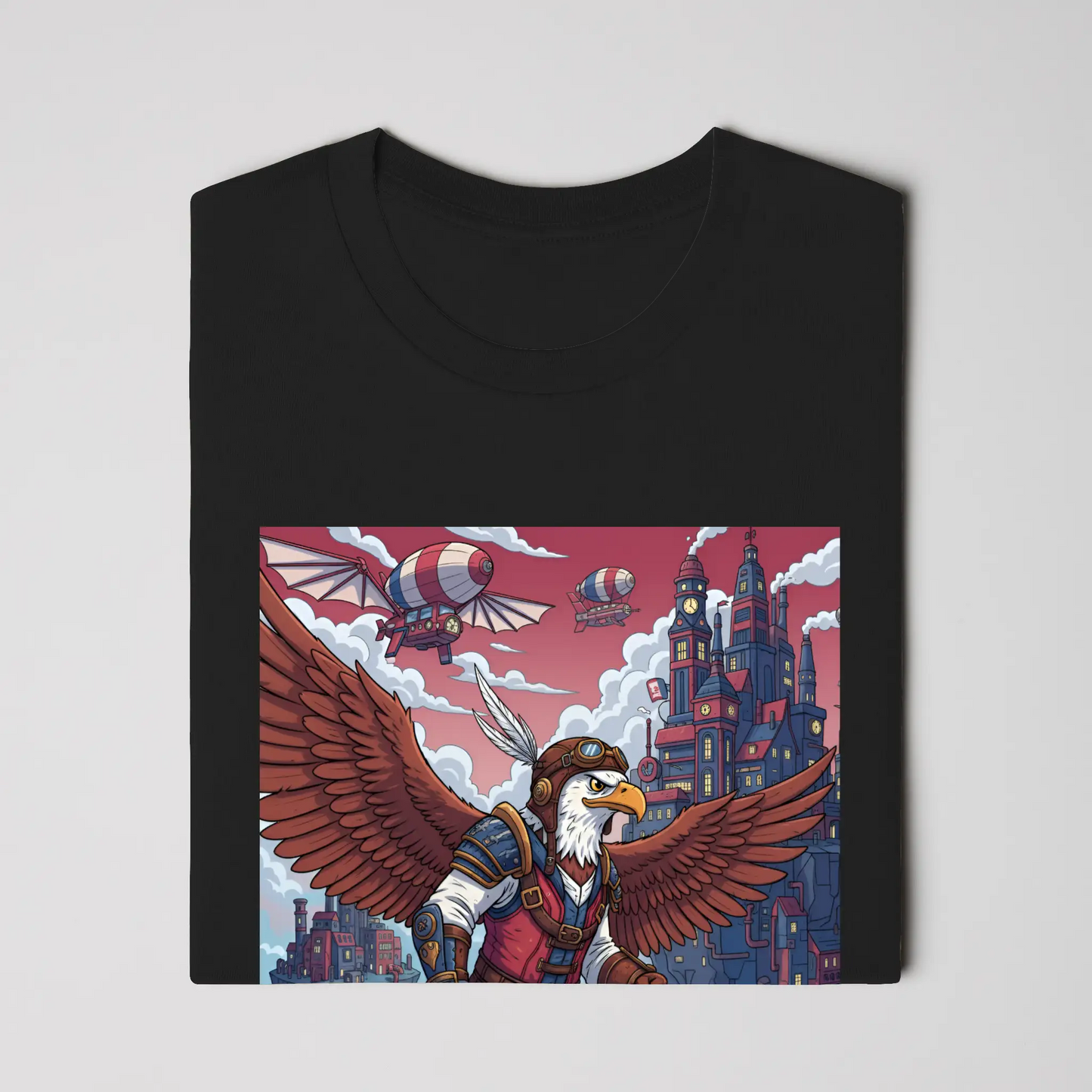 Steampunk Sky Captain Eagle - Wings up. Gears out. Sky’s yours.