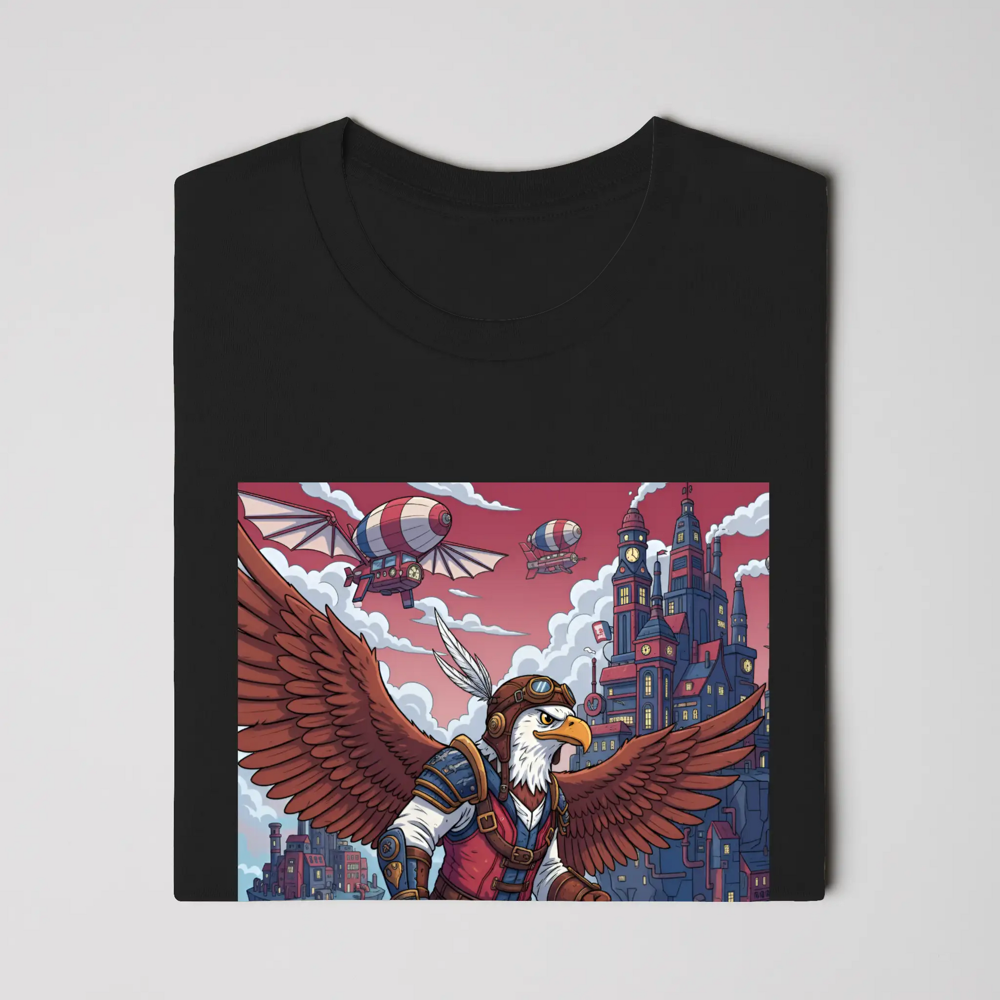 Steampunk Sky Captain Eagle - Wings up. Gears out. Sky’s yours.
