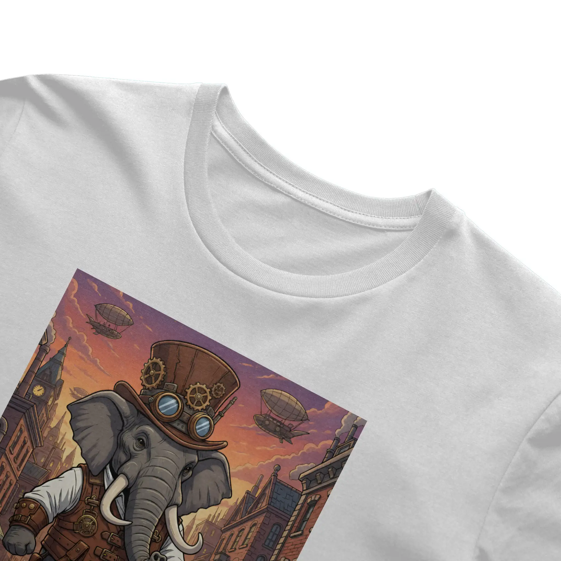 Steampunk Iron Tusks Elephant - Big style. Bigger tusks.