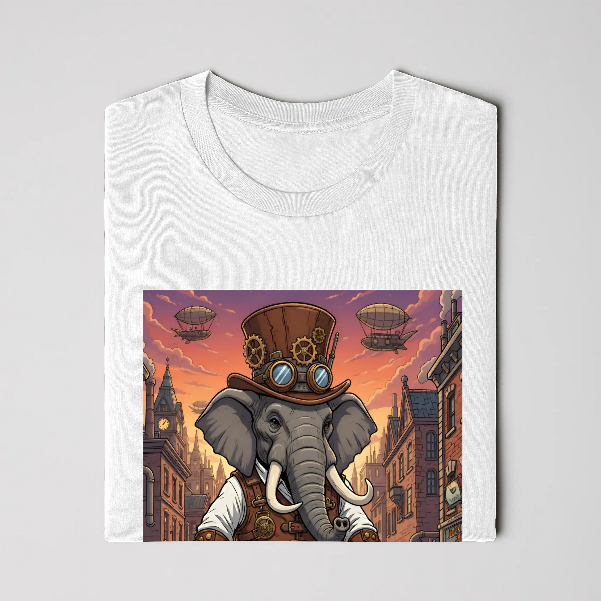 Steampunk Iron Tusks Elephant - Big style. Bigger tusks.
