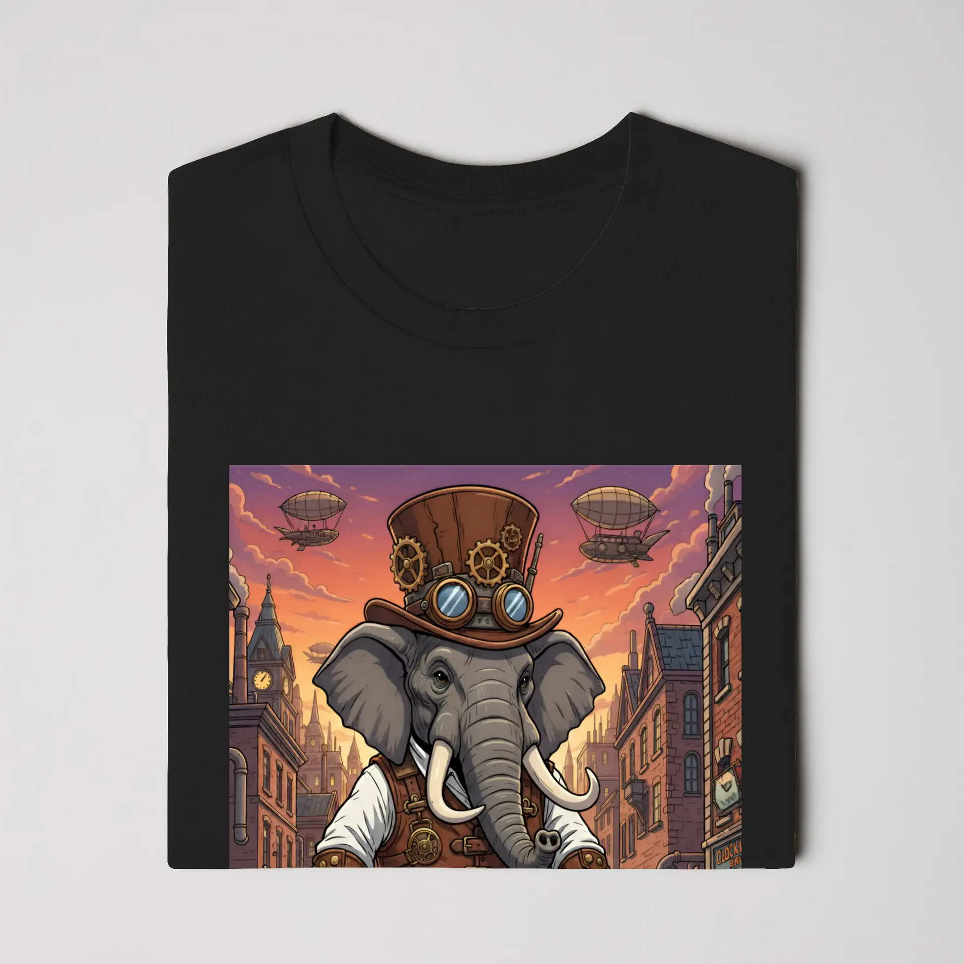 Steampunk Iron Tusks Elephant - Big style. Bigger tusks.