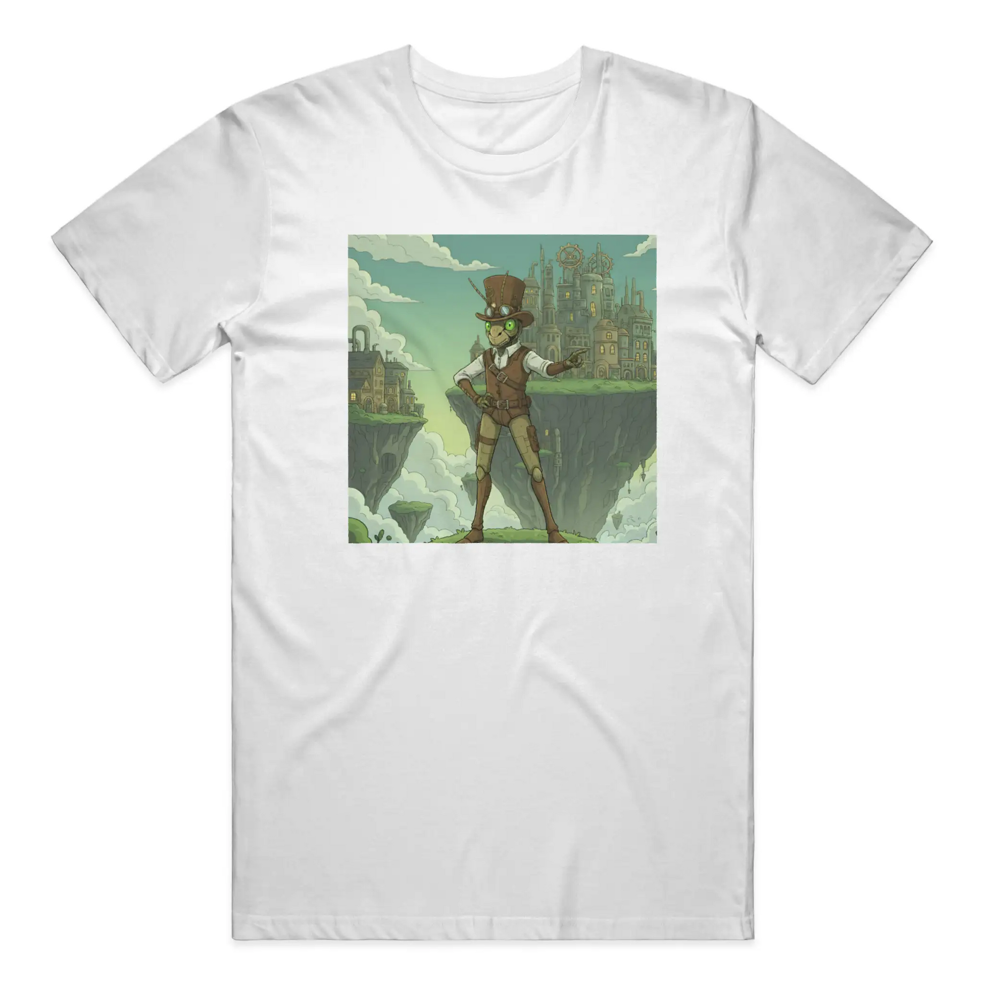Steampunk Clockwork Grasshopper Adventurer - Gear up. Jump higher.