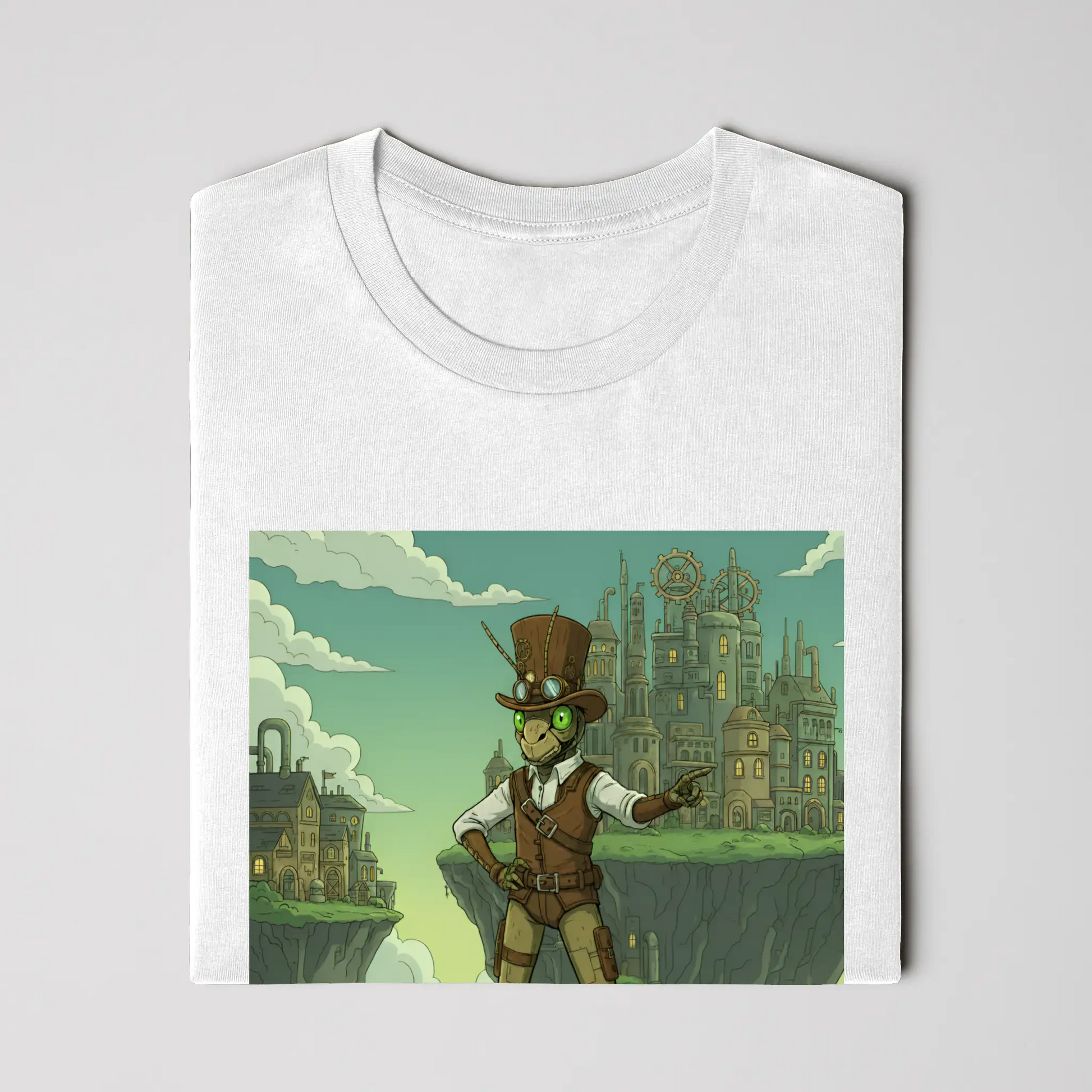 Steampunk Clockwork Grasshopper Adventurer - Gear up. Jump higher.