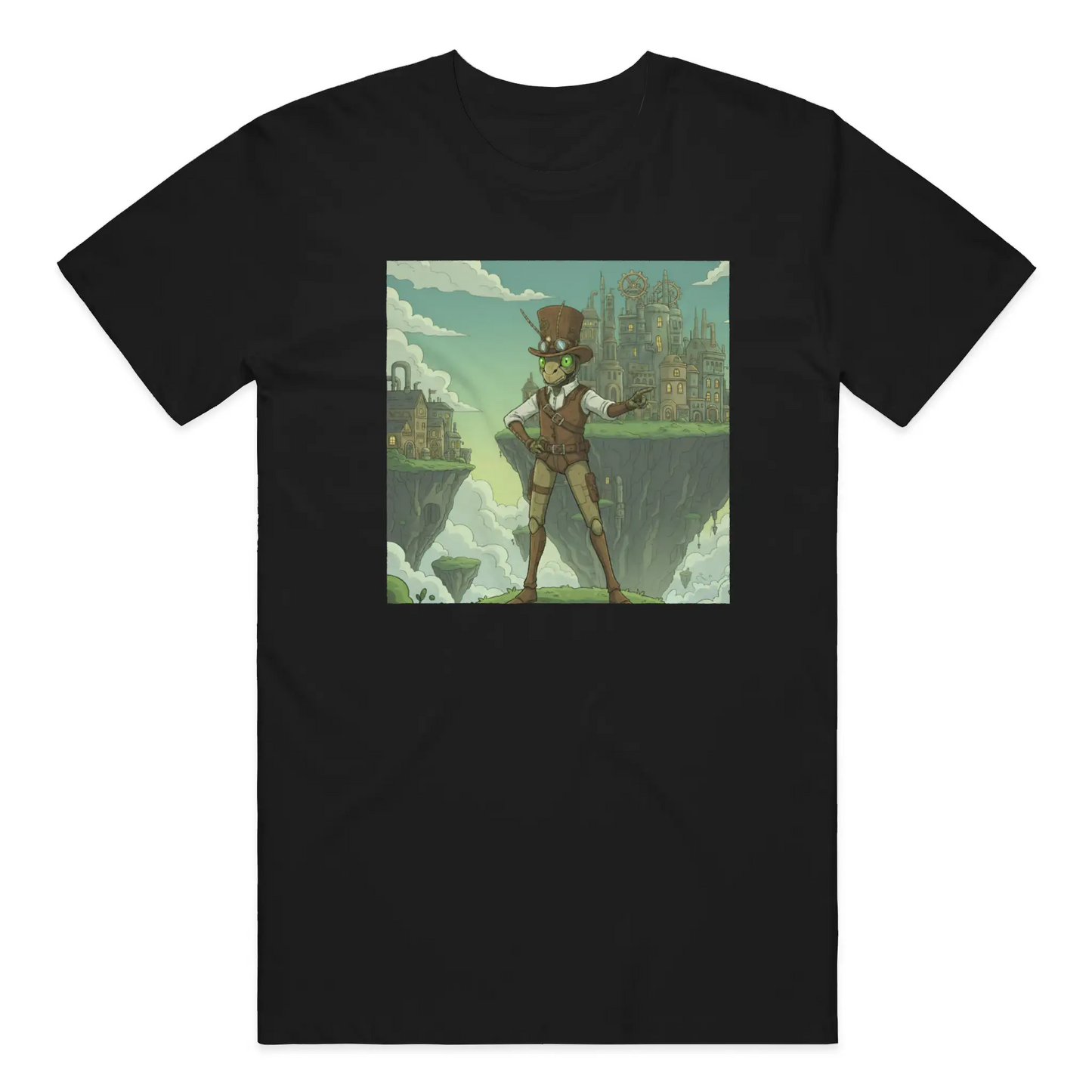 Steampunk Clockwork Grasshopper Adventurer - Gear up. Jump higher.