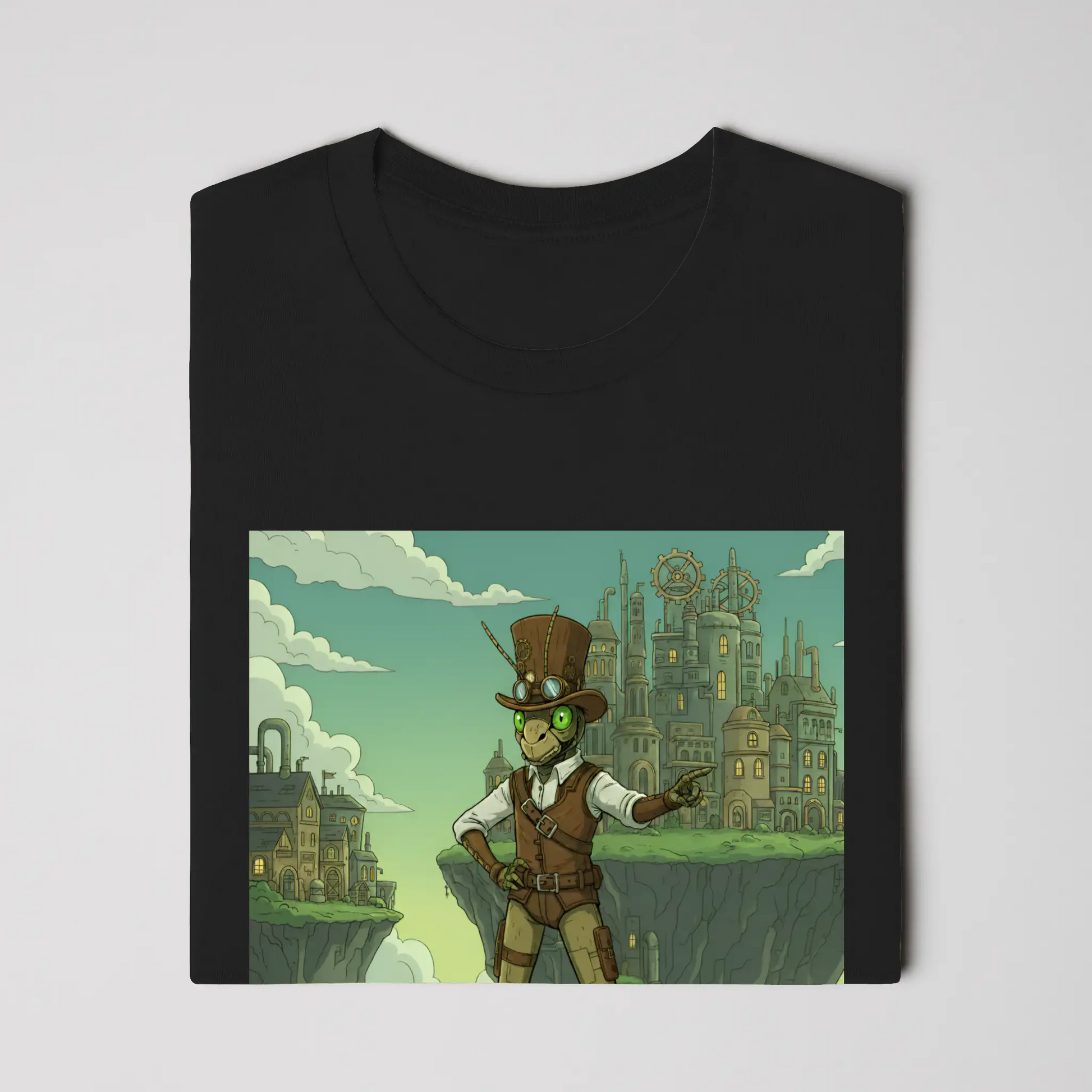 Steampunk Clockwork Grasshopper Adventurer - Gear up. Jump higher.
