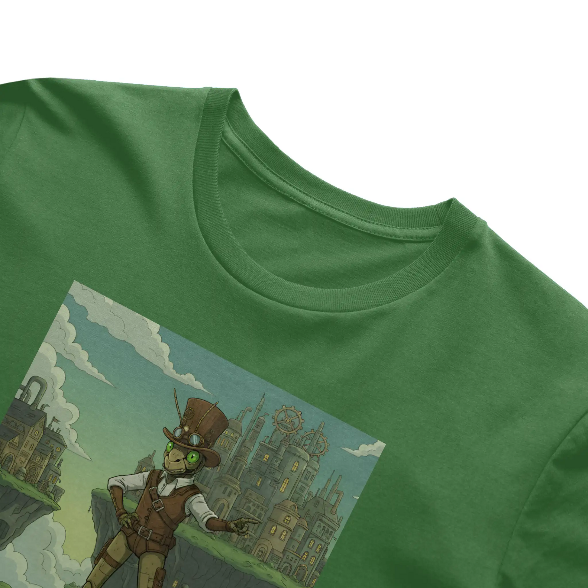 Steampunk Clockwork Grasshopper Adventurer - Gear up. Jump higher.