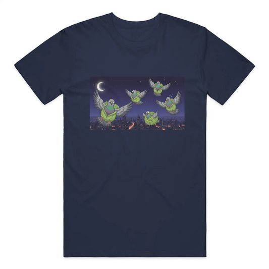 Snackimals Cabbage Pigeon Nights Tee - Stay fresh. Fly weird.