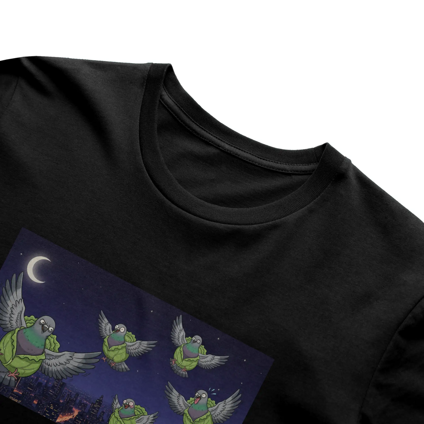 Snackimals Cabbage Pigeon Nights Tee - Stay fresh. Fly weird.