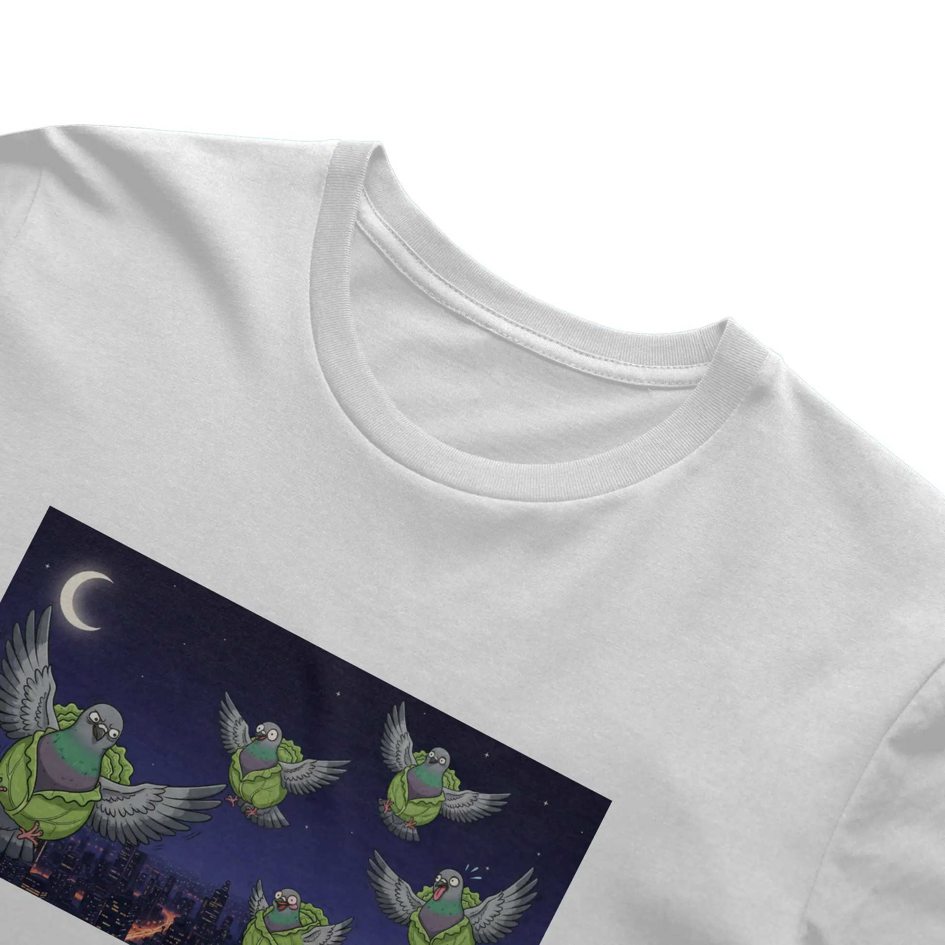 Snackimals Cabbage Pigeon Nights Tee - Stay fresh. Fly weird.