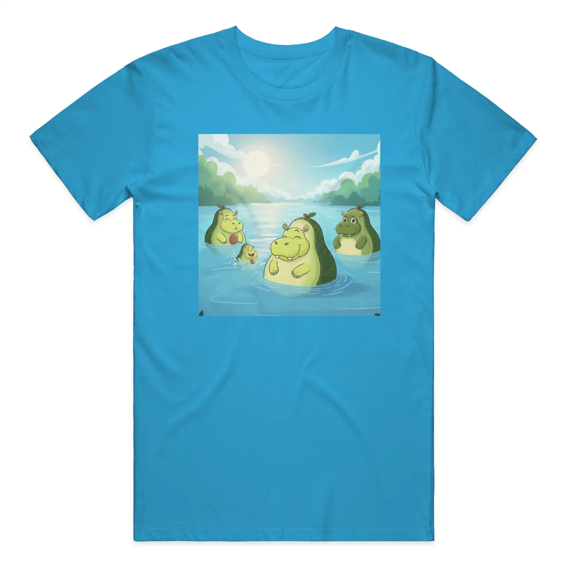 Snackimals Avocado Hippo Splash Tee - Float fresh, live ripe.