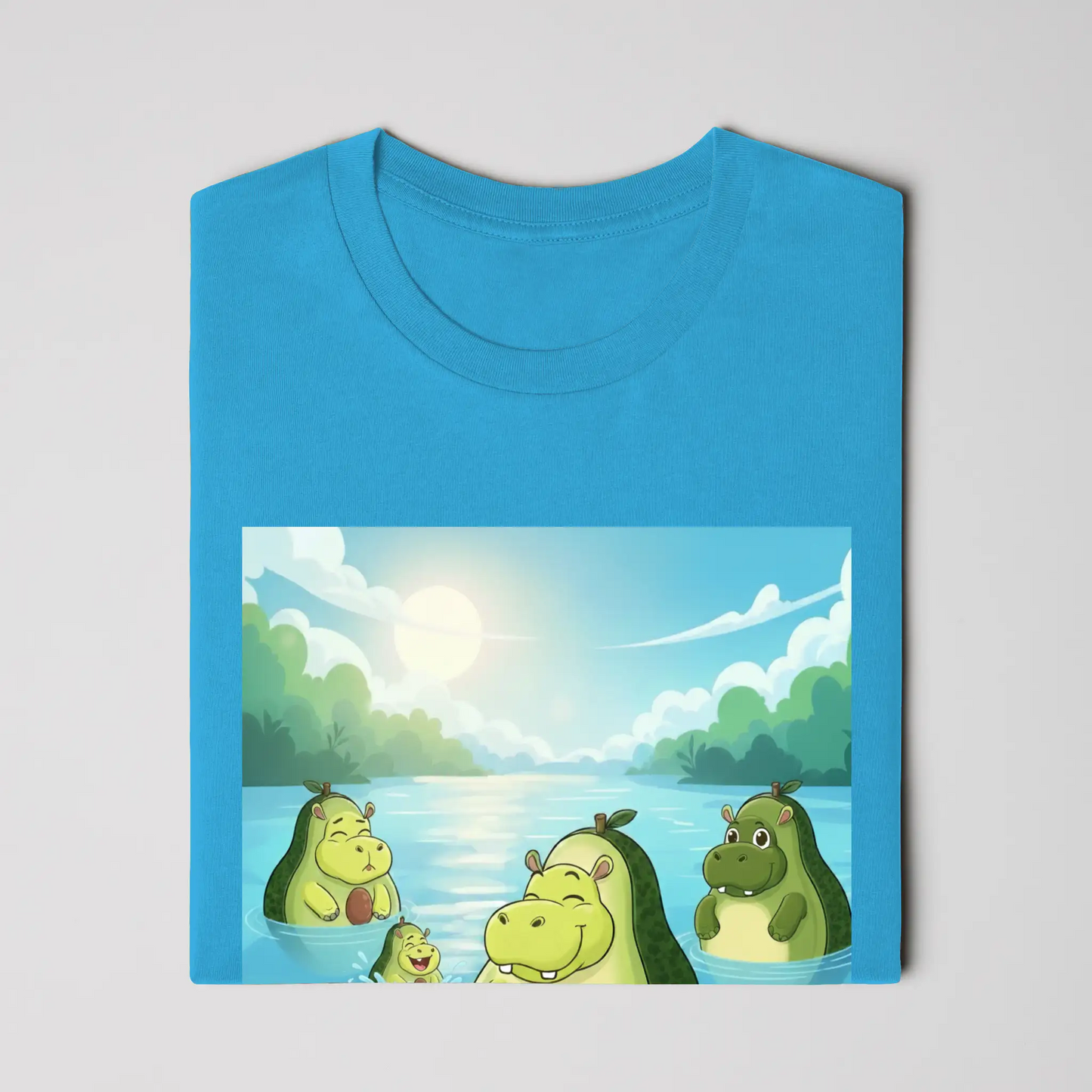 Snackimals Avocado Hippo Splash Tee - Float fresh, live ripe.