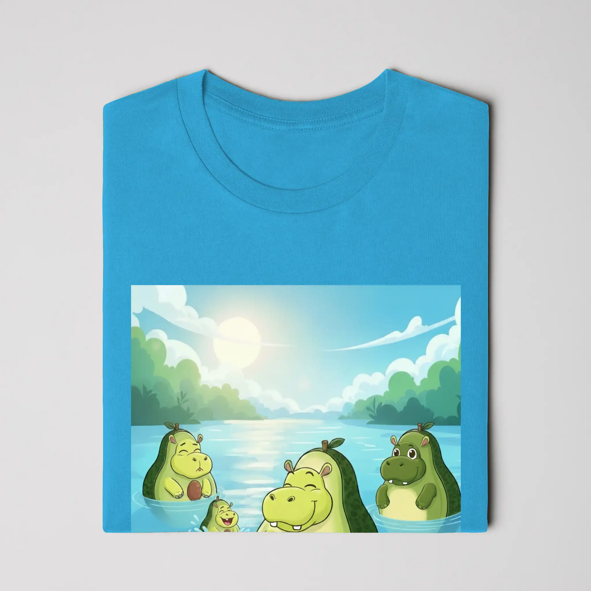 Snackimals Avocado Hippo Splash Tee - Float fresh, live ripe.