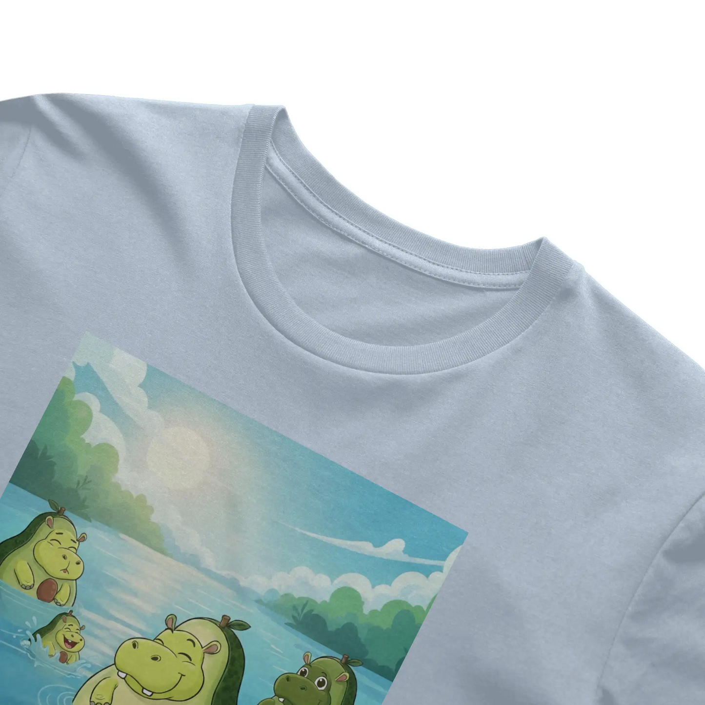 Snackimals Avocado Hippo Splash Tee - Float fresh, live ripe.