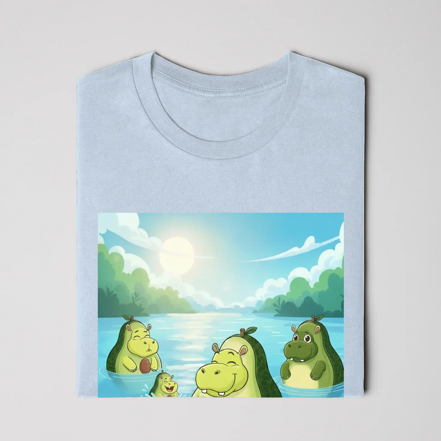 Snackimals Avocado Hippo Splash Tee - Float fresh, live ripe.