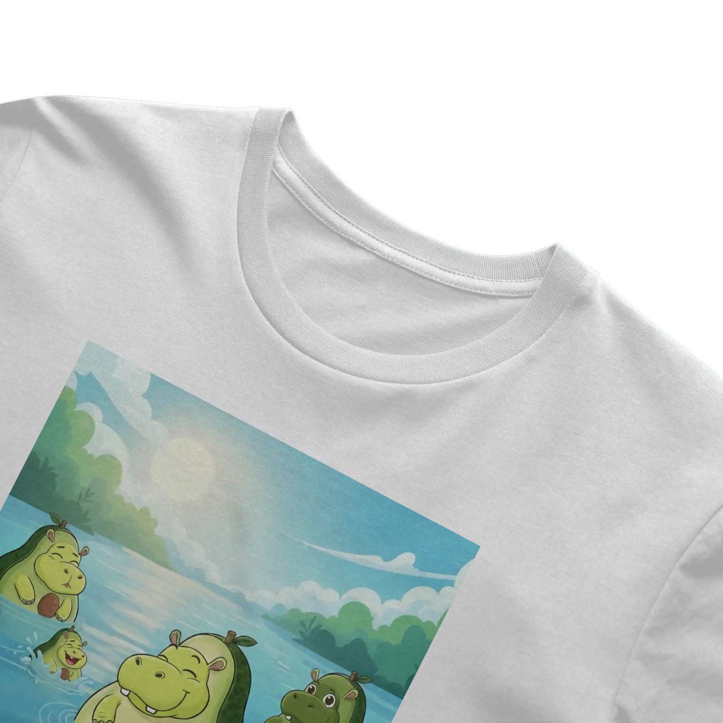 Snackimals Avocado Hippo Splash Tee - Float fresh, live ripe.